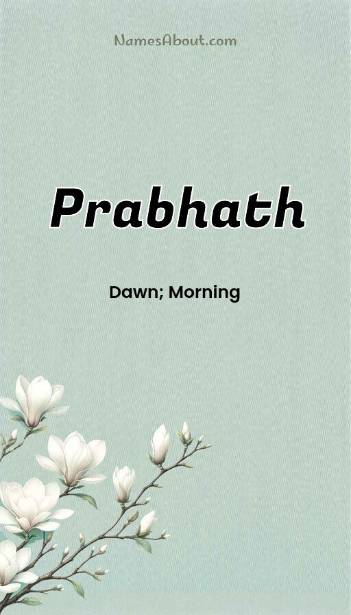 Meaning of Prabhath