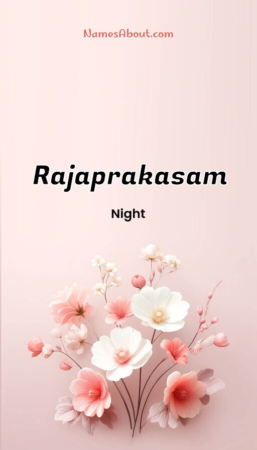 Meaning of Rajaprakasam