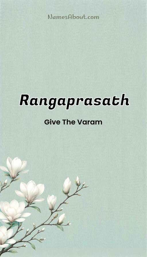 Meaning of Rangaprasath