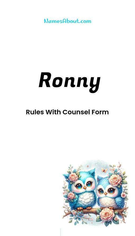 Meaning of Ronny
