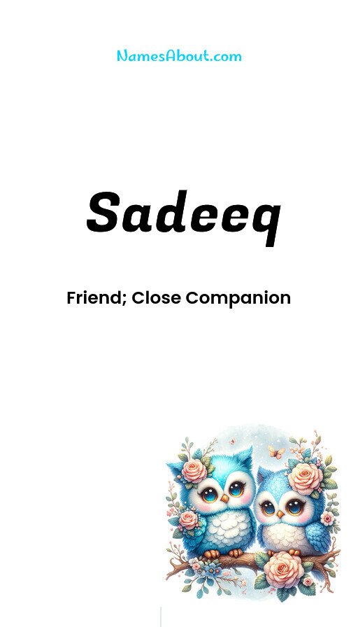 Meaning of Sadeeq