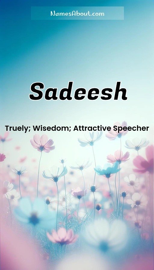 Meaning of Sadeesh