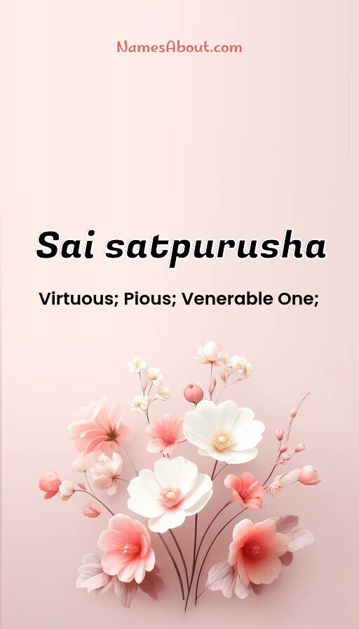 Meaning of Sai satpurusha