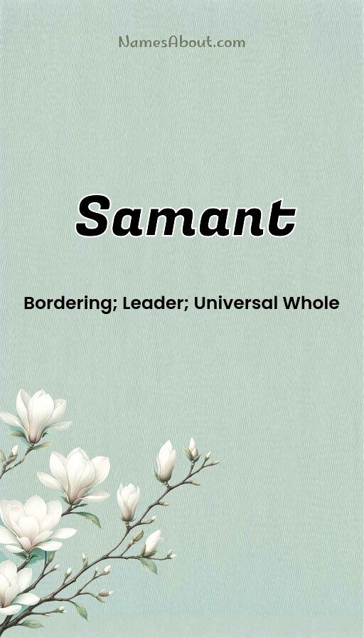 Meaning of Samant