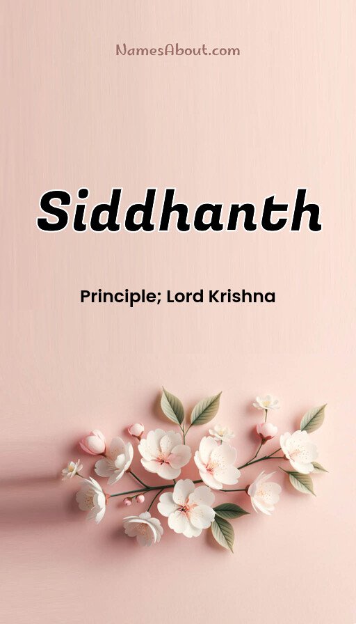 Meaning of Siddhanth