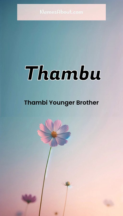 Meaning of Thambu