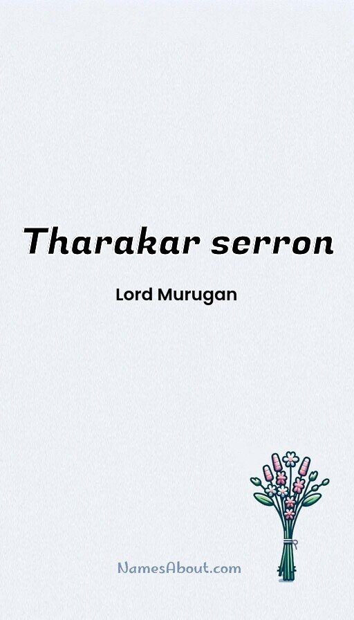 Meaning of Tharakar serron