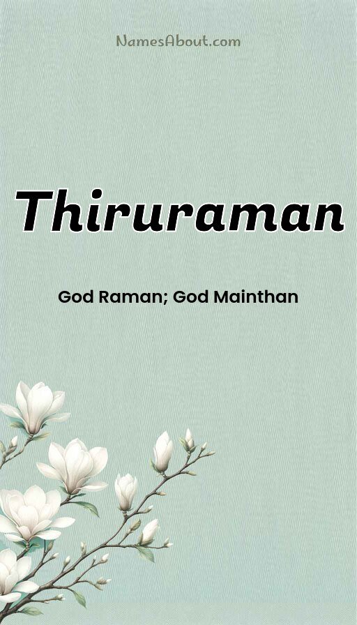 Meaning of Thiruraman