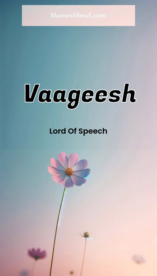 Meaning of Vaageesh
