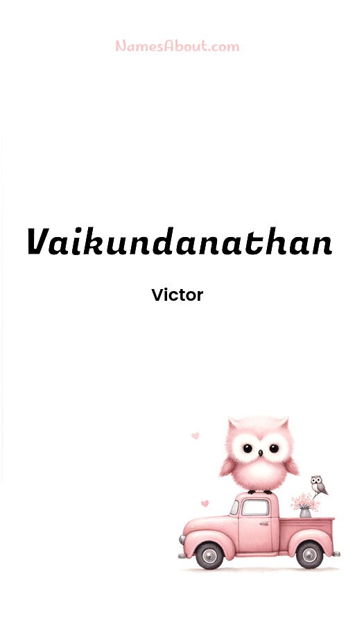 Meaning of Vaikundanathan