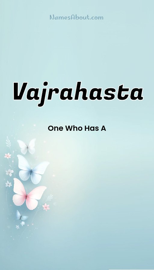 Meaning of Vajrahasta