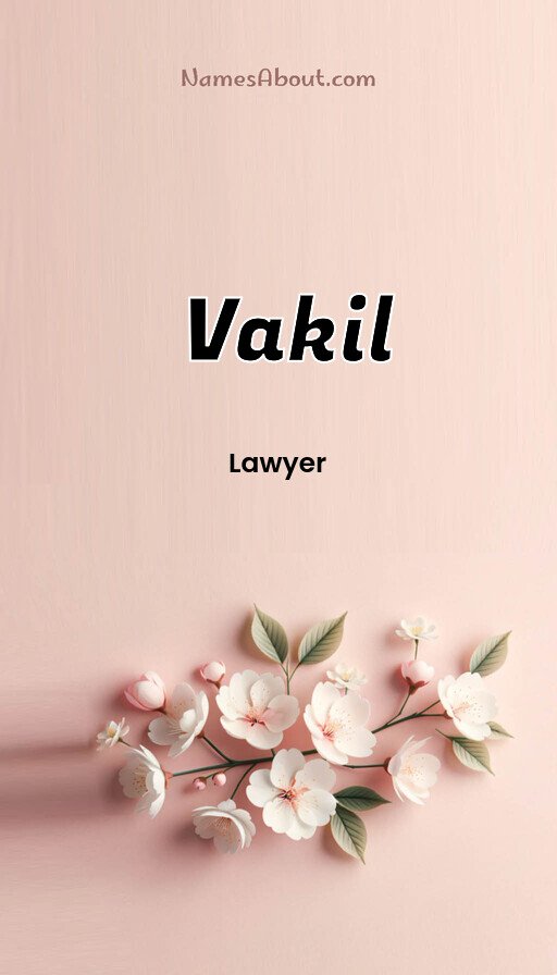 Meaning of Vakil