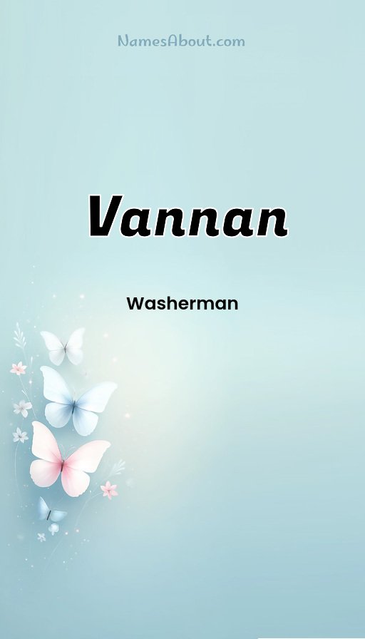 Meaning of Vannan