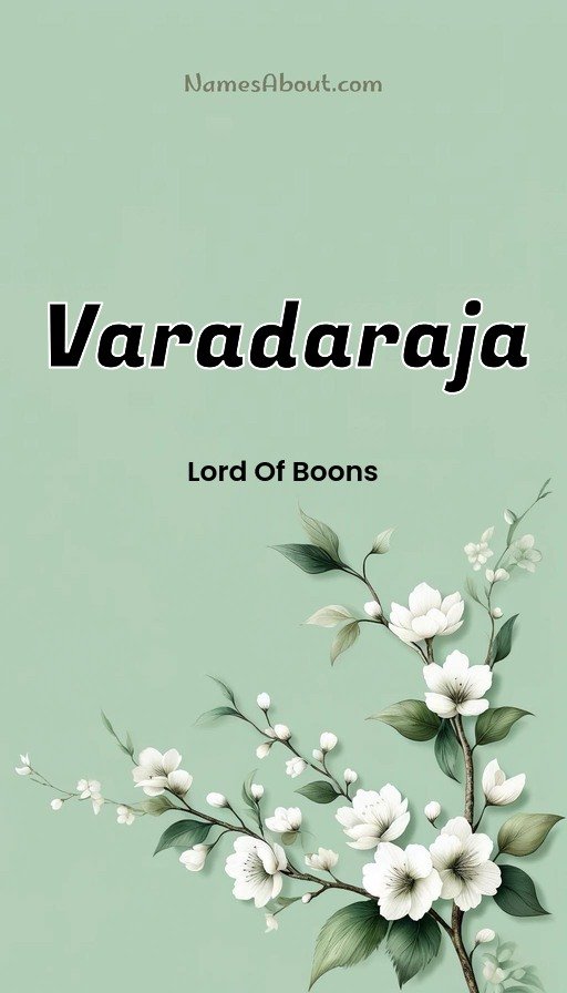 Meaning of Varadaraja