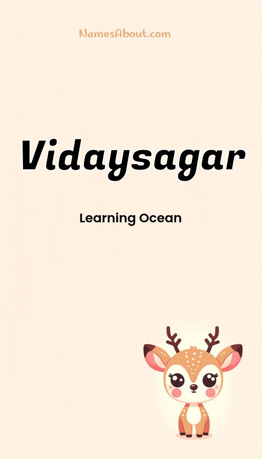 Meaning of Vidaysagar