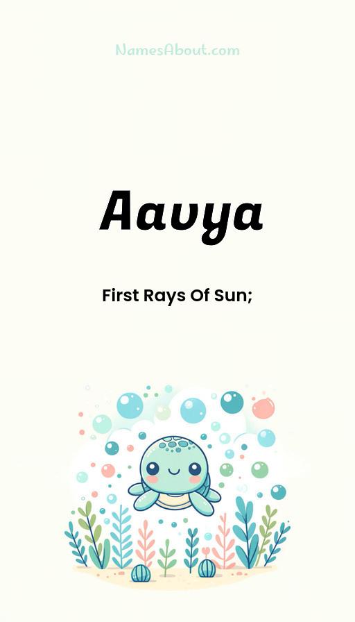 Illustration of Aavya