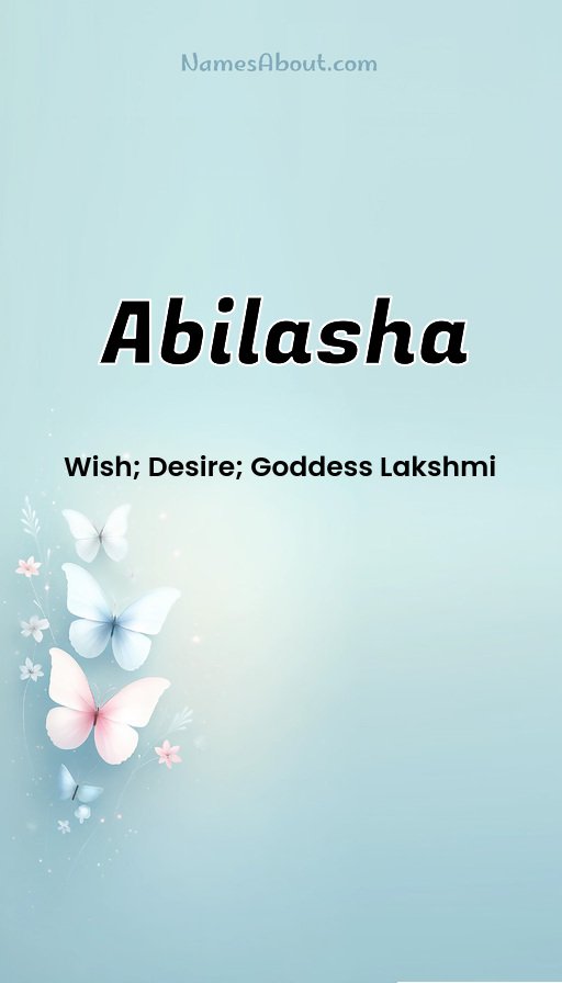 Meaning of Abilasha