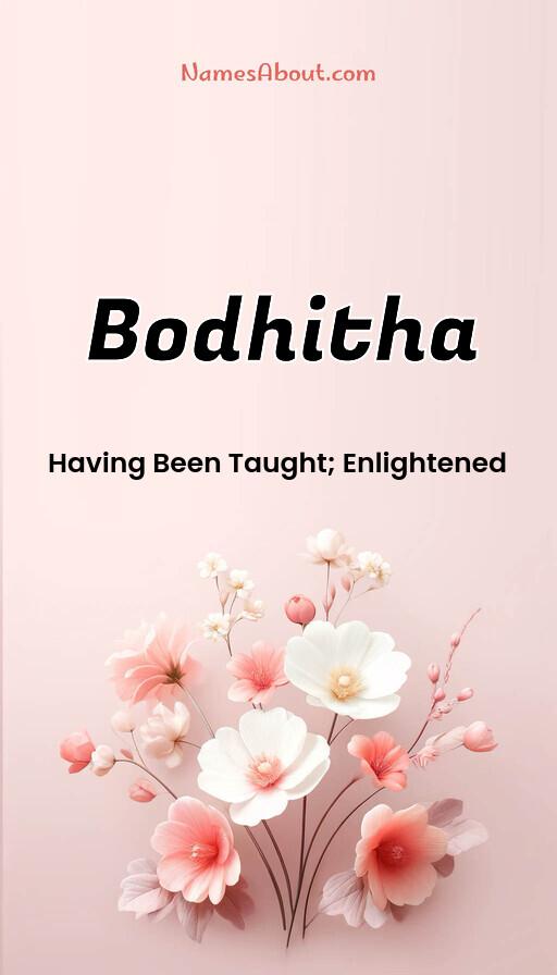 Meaning of Bodhitha