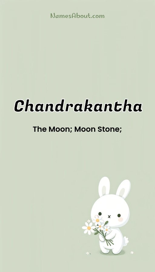 Meaning of Chandrakantha