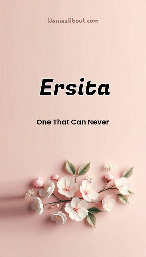 Meaning of Ersita