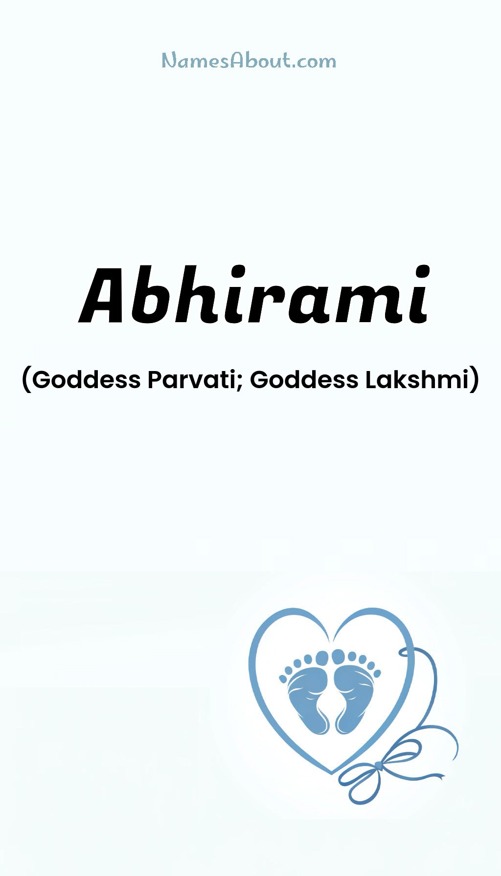 Abhirami name and meaning