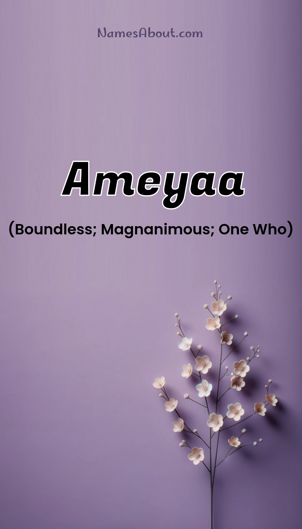 Ameyaa name and meaning