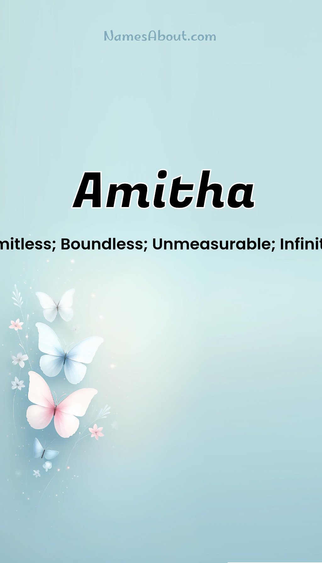 Amitha name and meaning