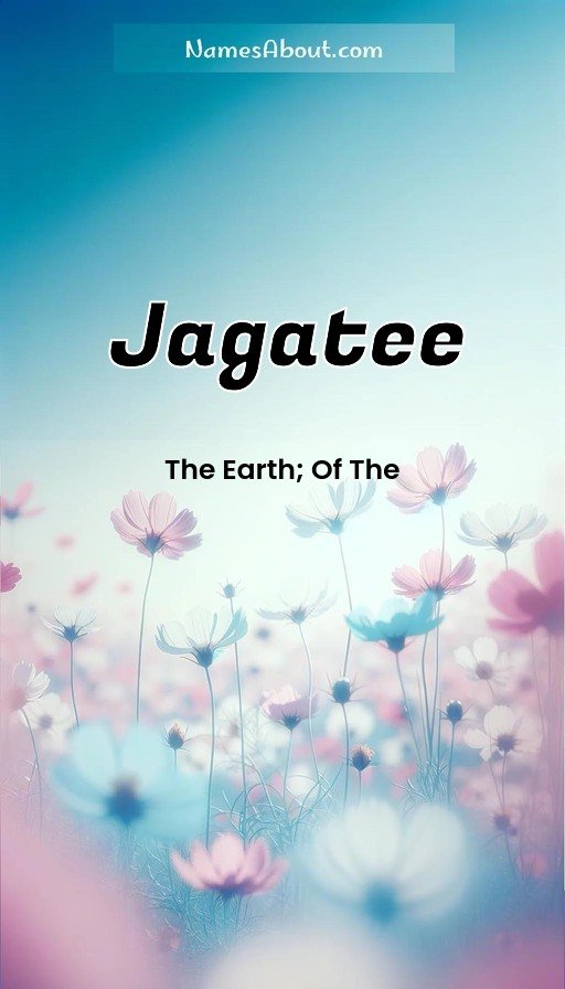 Meaning of Jagatee