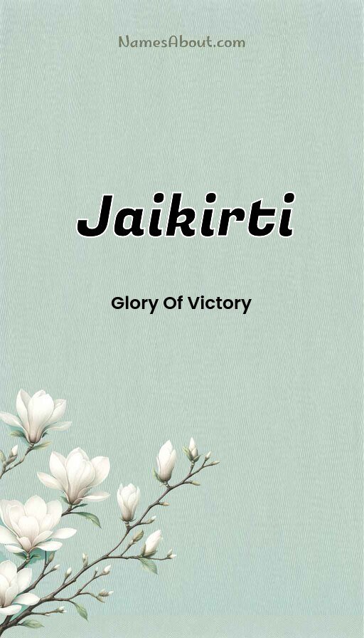 Meaning of Jaikirti