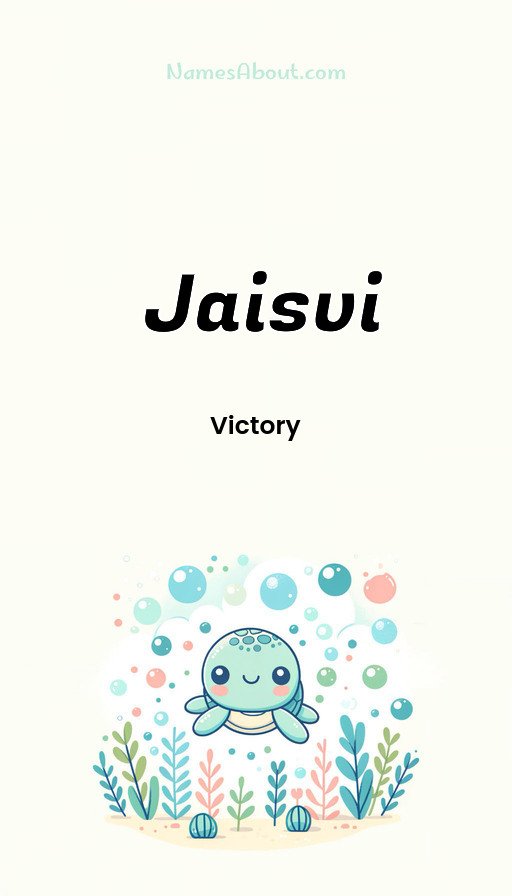 Meaning of Jaisvi