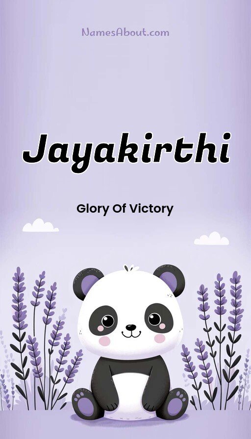 Meaning of Jayakirthi
