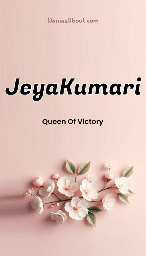 Meaning of Jeyakumari