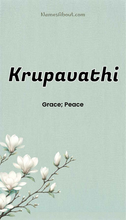 Meaning of Krupavathi