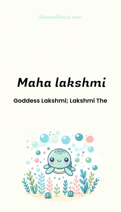 Meaning of Maha lakshmi