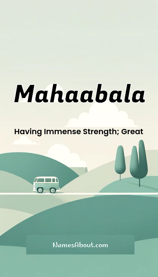 Meaning of Mahaabala