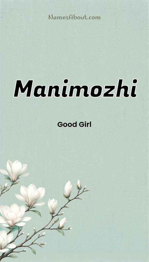 Meaning of Manimozhi