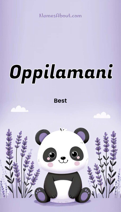 Meaning of Oppilamani