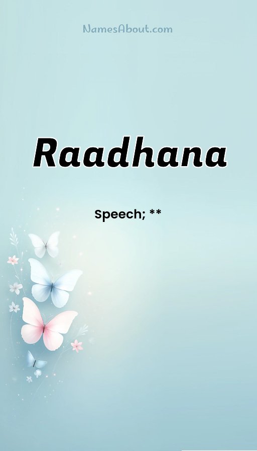 Meaning of Raadhana