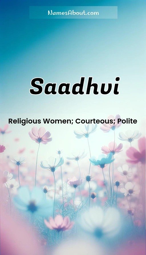 Meaning of Saadhvi