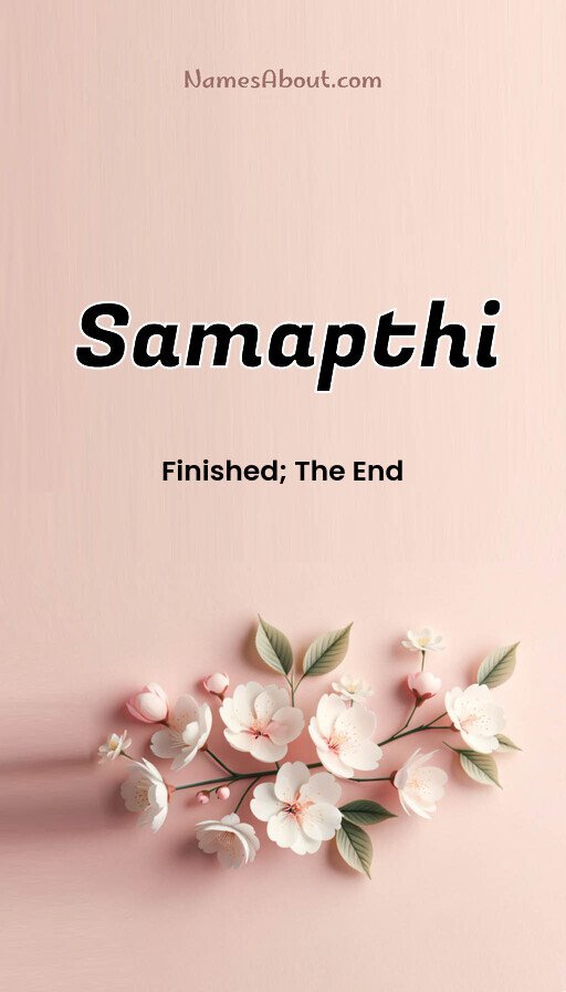 Meaning of Samapthi