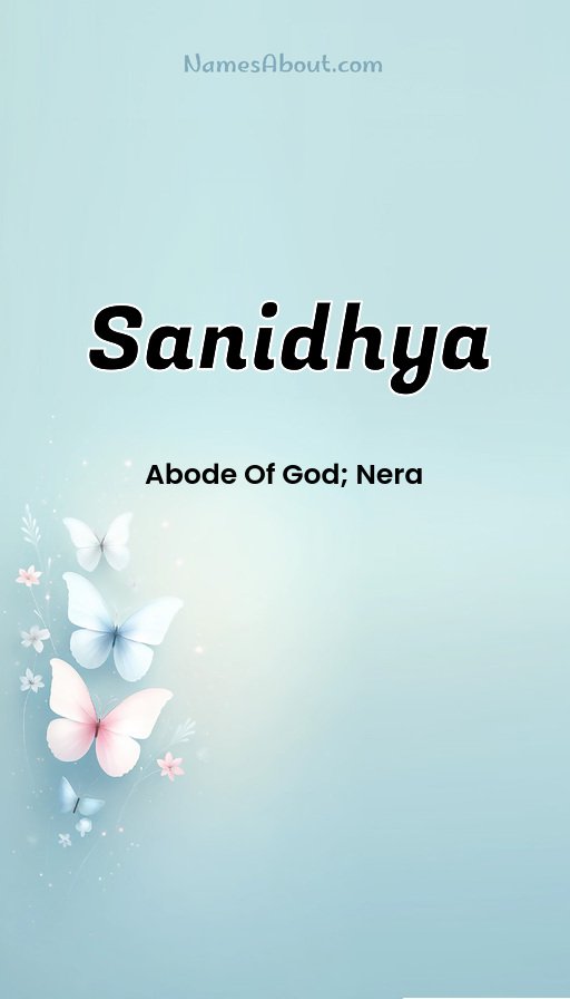 Meaning of Sanidhya