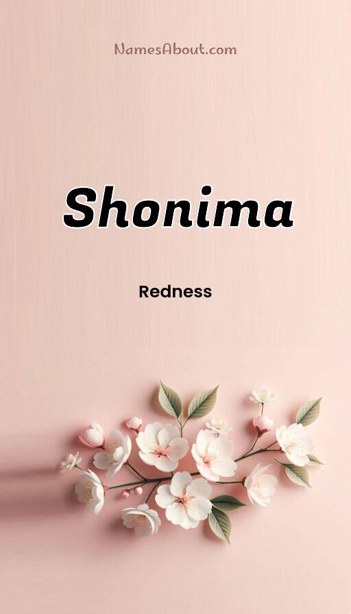 Meaning of Shonima