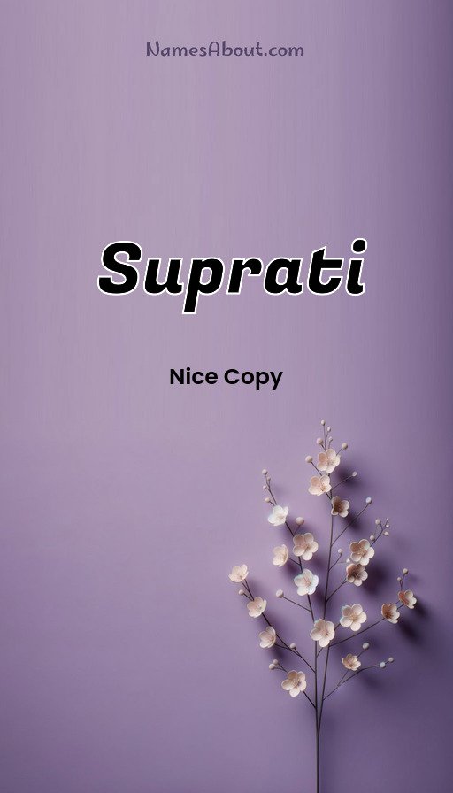 Meaning of Suprati