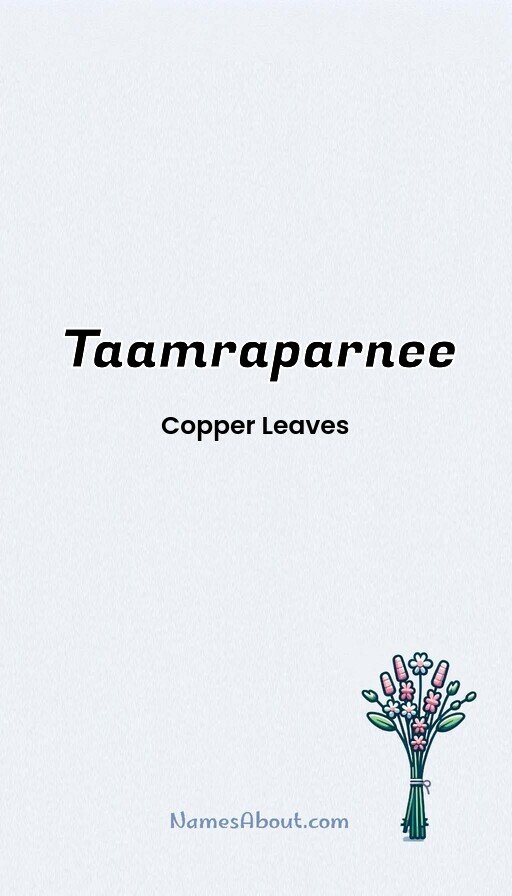 Meaning of Taamraparnee