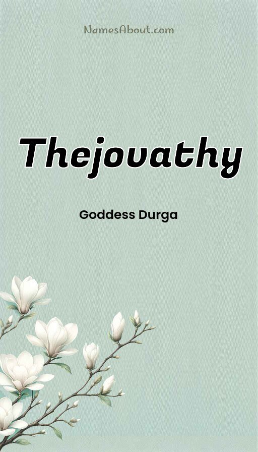 Meaning of Thejovathy