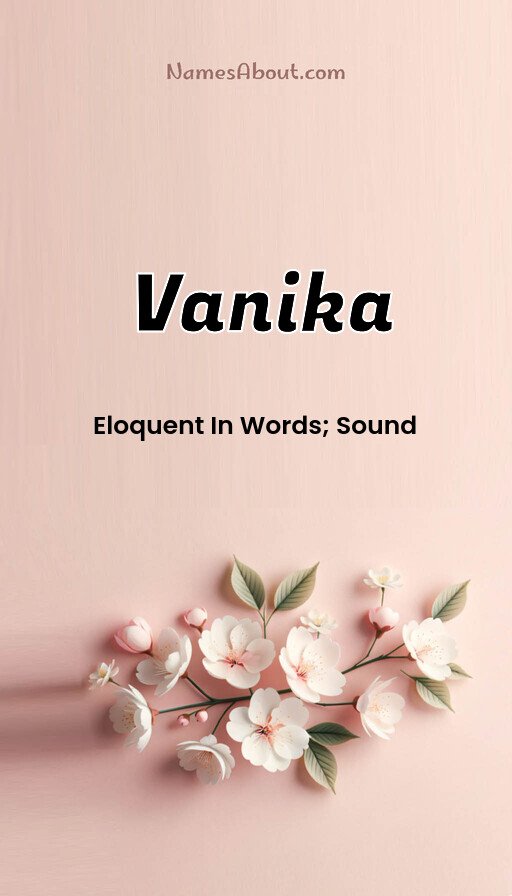 Meaning of Vanika