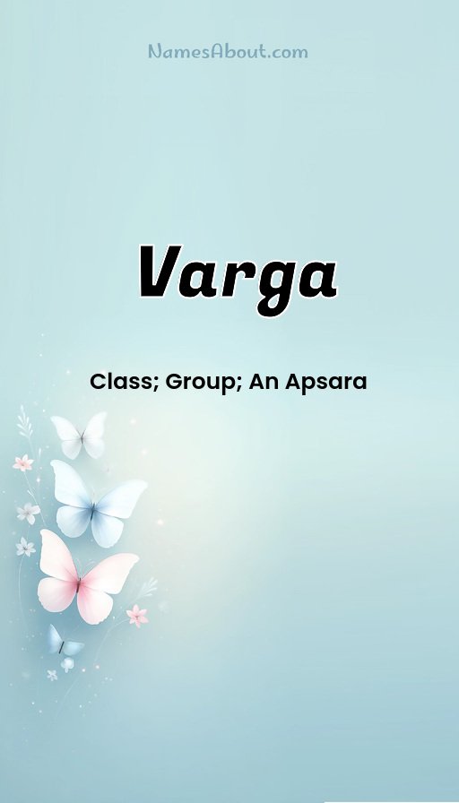 Meaning of Varga