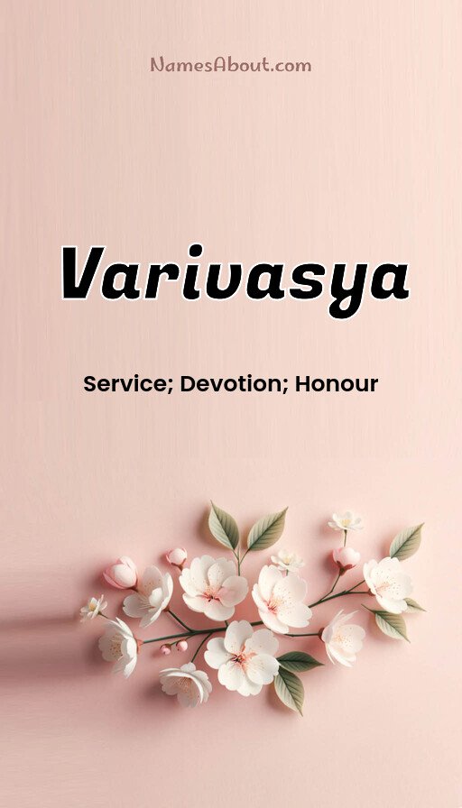 Meaning of Varivasya