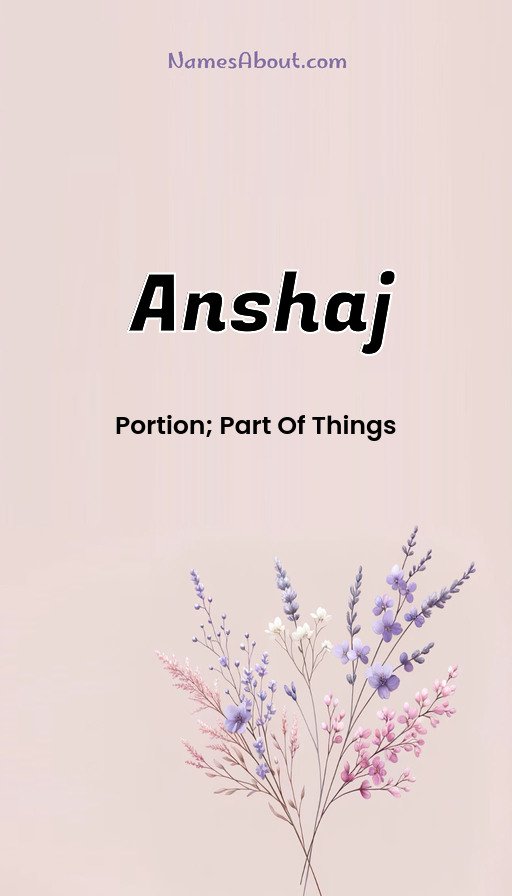 Meaning of Anshaj