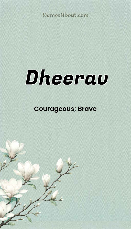 Meaning of Dheerav